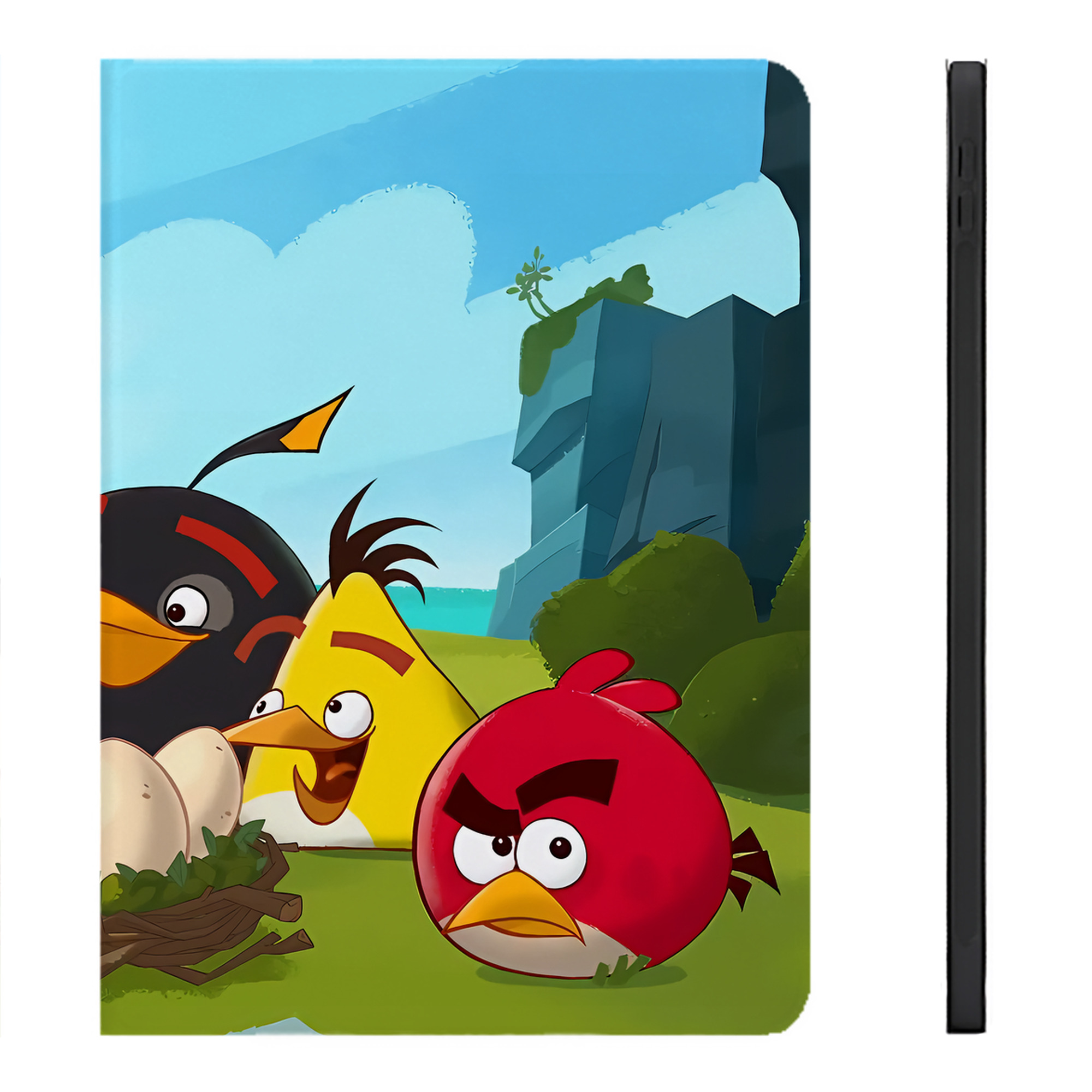 （画像用） Angry Birds アングリーバード IPadケース ペンホルダー付き ブックスタイルデザイン